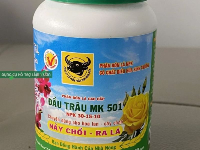 Phân bón lá MK501 chai 100gr chuyên ra nhiều chồi mới, thân lá phát triển nhanh